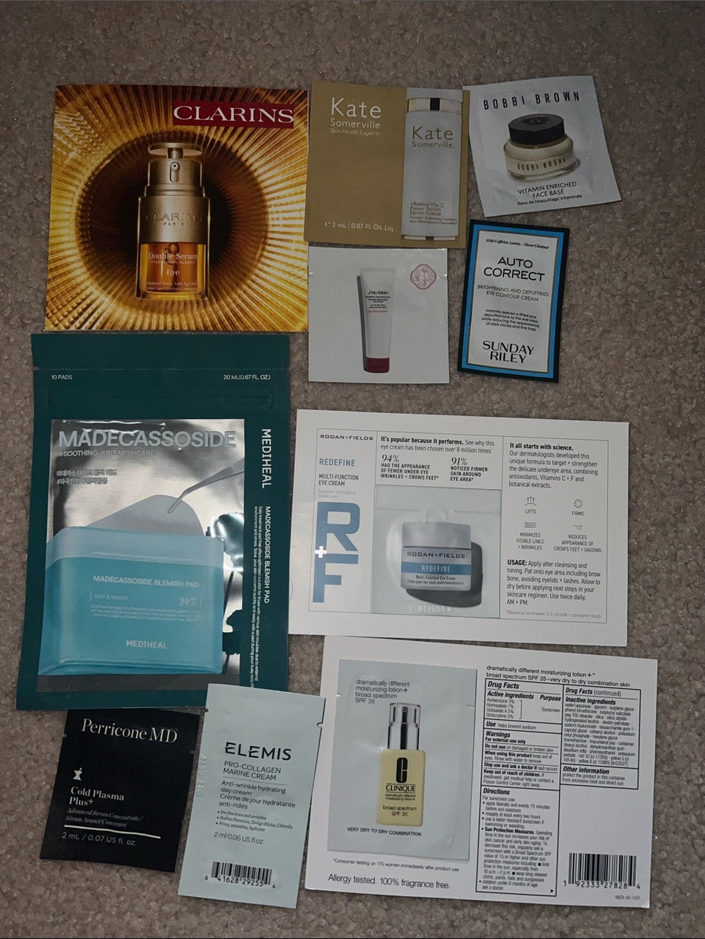 NWT 10pc  travel one time use skin care bundle